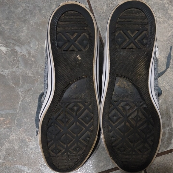 Converse Blue and White High-Top Sneakers - Picture 5 of 8